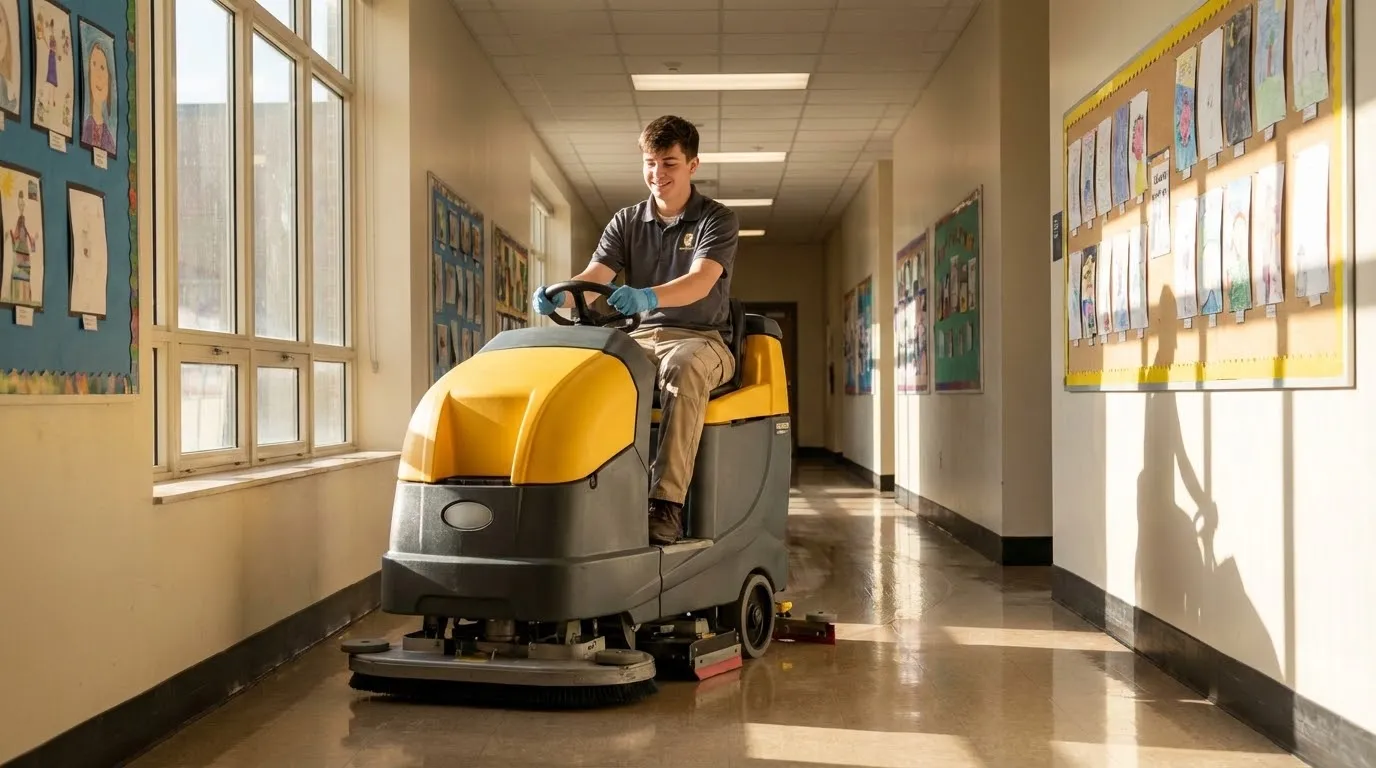 Jaka maszyna do mycia podłóg w szkole sprawdzi się najlepiej?